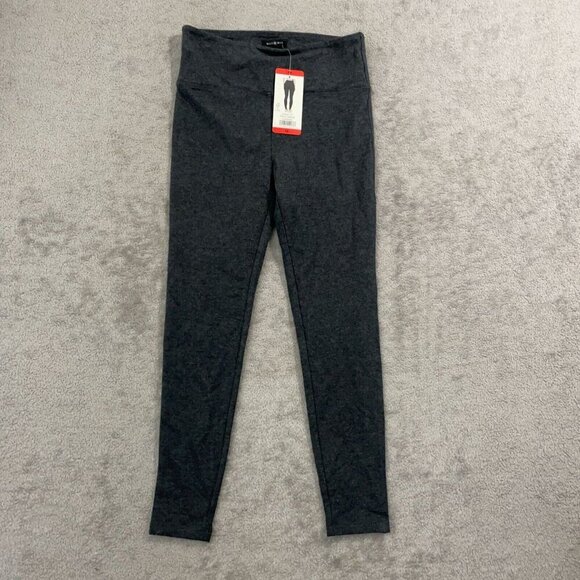 NEW Max & Mia Women's M High Waisted French Terry Leggings Chacoal - Picture 1 of 6